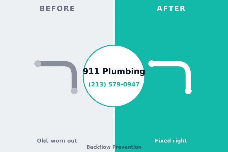 Before and after: plumbing repair Choccolocco, AL